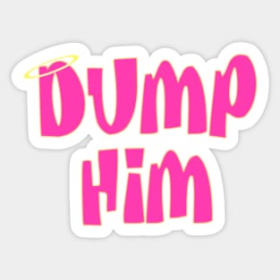 Dump Him Y2K Aesthetic Girly Angel Doll Sticker